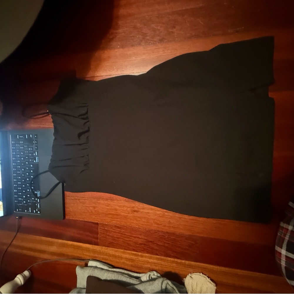 La Hearts Black Spaghetti Strap Sheath Dress